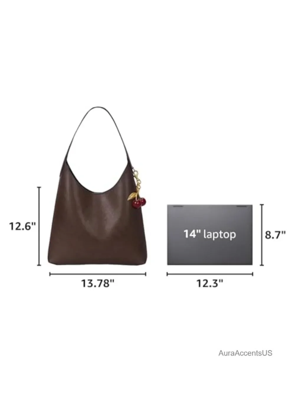Faux Suede Hobo Bag Vegan Leather Shoulder Tote Medium Slouchy Designer Purse